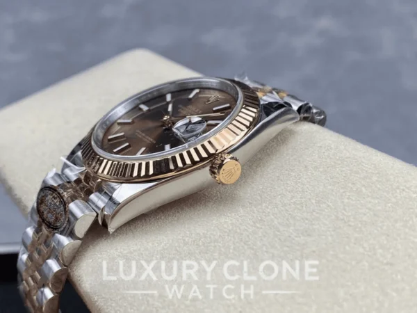Rolex Date Just 126331 Chocolate Brown Crown
