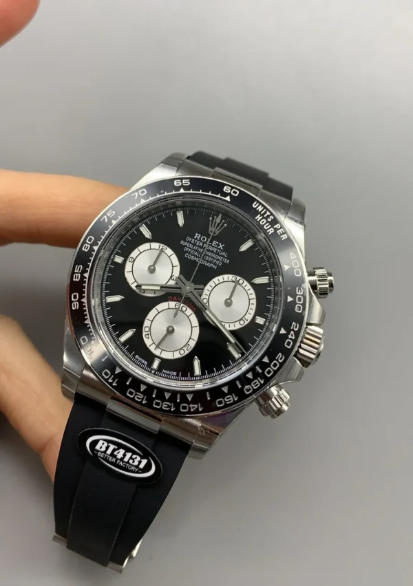Rolex Daytona White Gold Oysterflex 126519LN glass