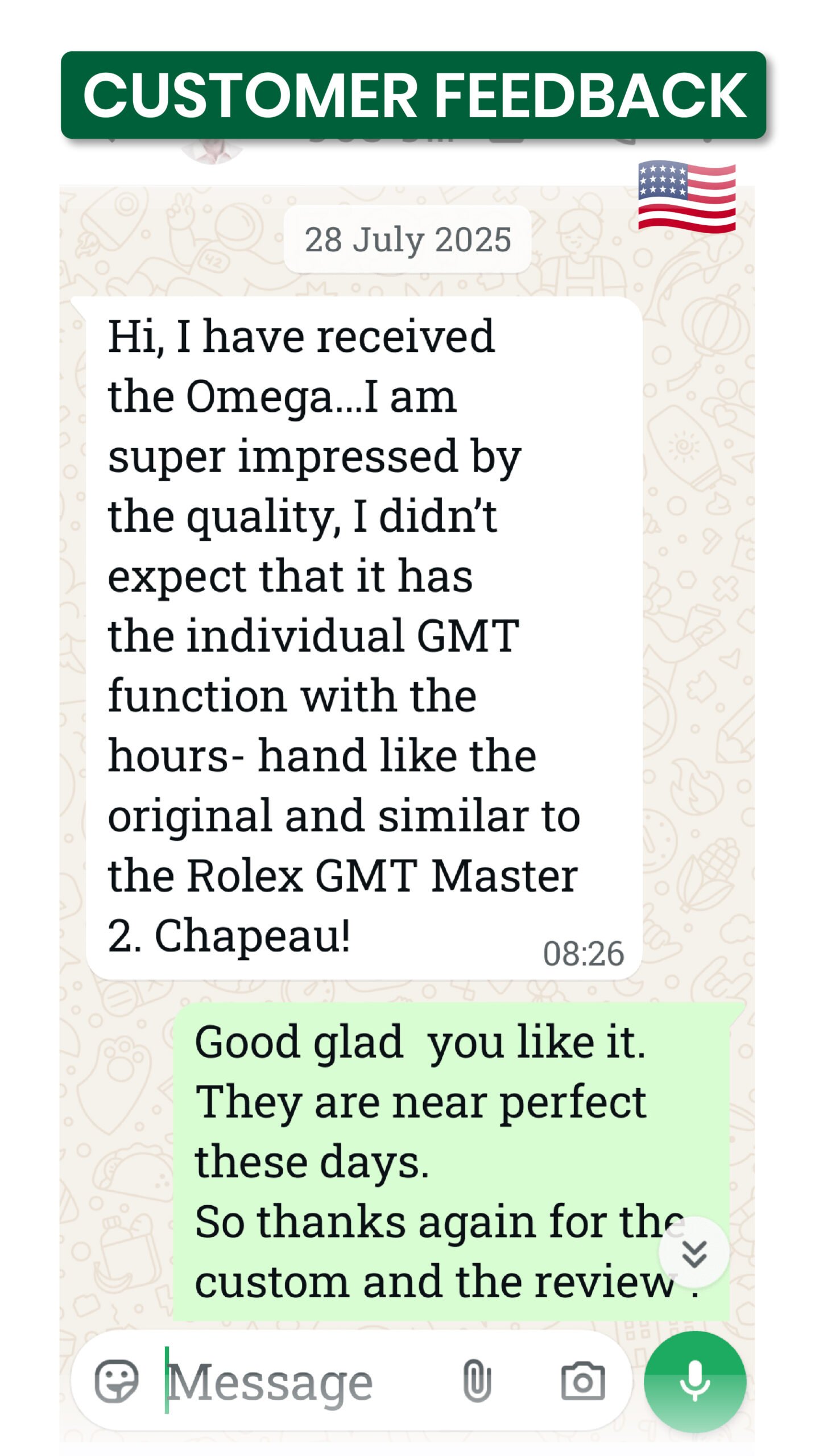 luxury cloneac watch shipment uk