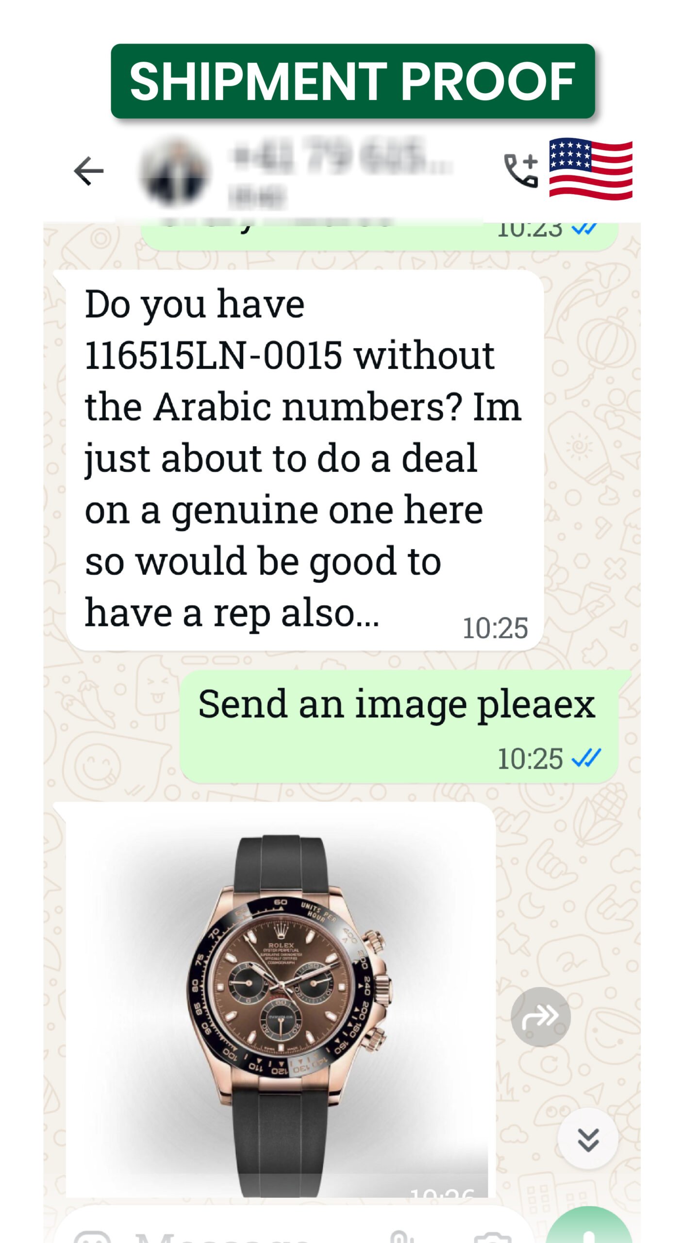 luxury clone watch shipment