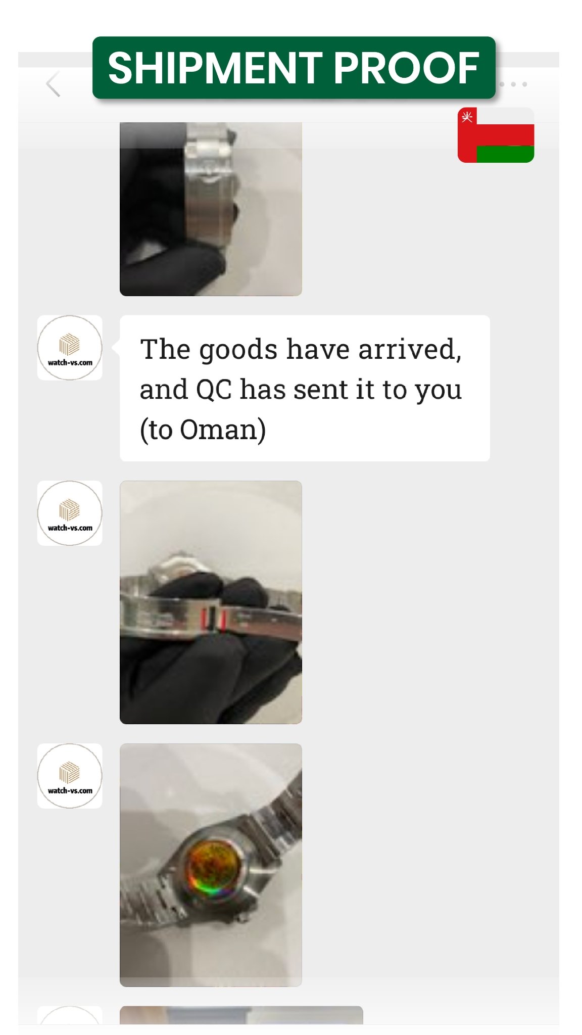 Luxury Clone Watch - Shipment proof oman