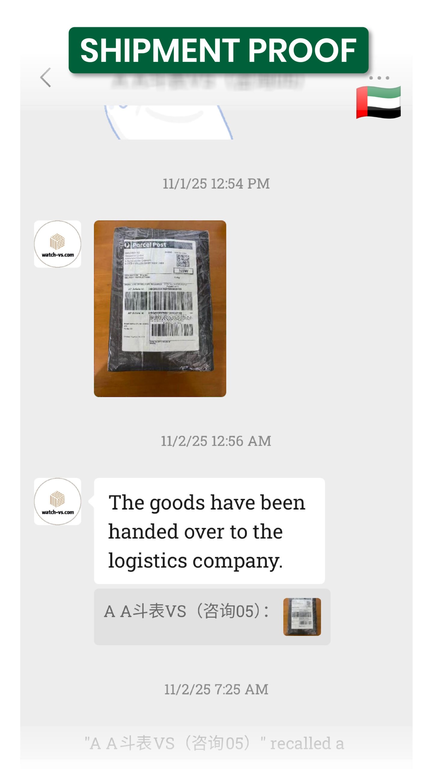 luxury clone watch shipment uae