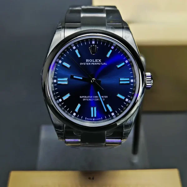 Rolex Oyster Perpetual 36 126000 Blue Dial Super Clone In Dark Rolex Oyster Perpetual 36 126000 Blue Dial Super Clone In Dark