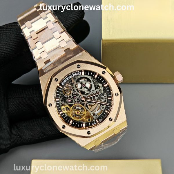 Luxury Clone Watch - Audemars Piguet Royal-Oak-Double-Balance-Wheel-Open-worked-Super-Clone
