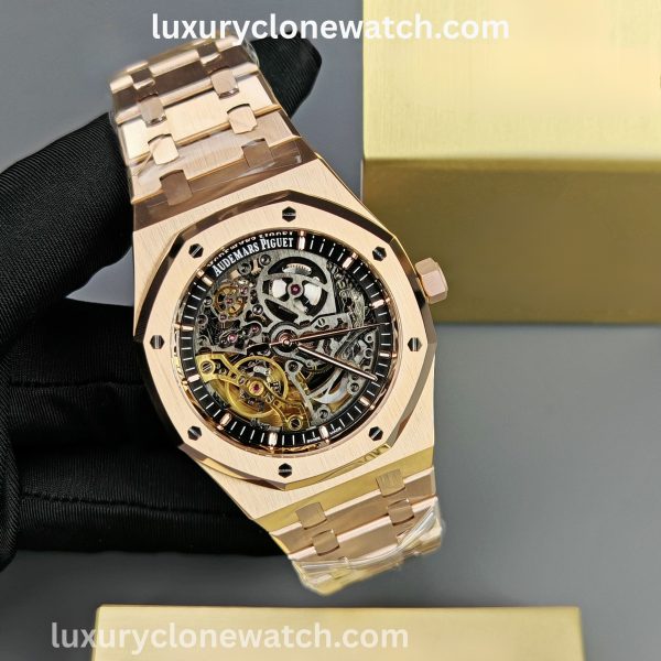 Luxury Clone Watch - Audemars Piguet Royal-Oak-Double-Balance-Wheel-Open-worked-Super-Clone