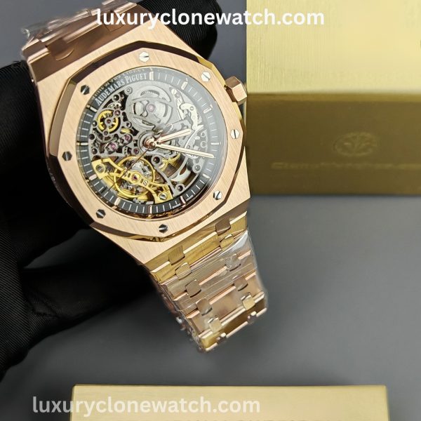 Luxury Clone Watch - Audemars Piguet Royal-Oak-Double-Balance-Wheel-Open-worked-Super-Clone