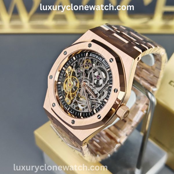 Luxury Clone Watch - Audemars Piguet Royal-Oak-Double-Balance-Wheel-Open-worked-Super-Clone