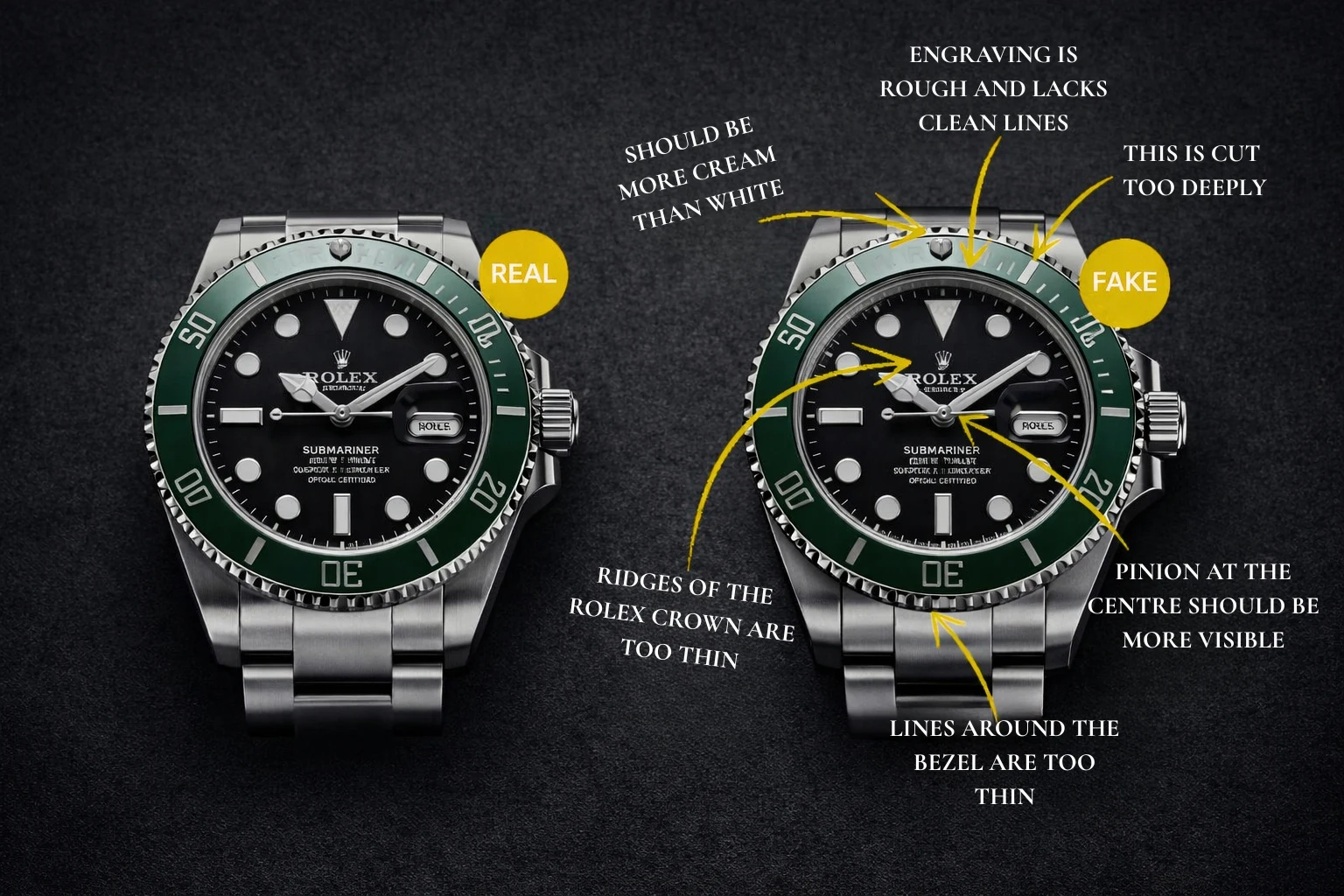 FAKE VS REAL ROLEXES
