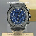 Audemars-Piguet-Super-Clone-Watches-11-Royal-Oak-Black-Ceramic-Blue-Dial-26240CE-Selfwinding-Chronograph