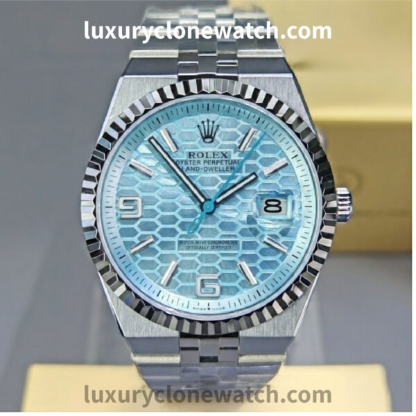 Rolex Super Clone Watches 1:1 Land-Dweller M127336-0001 Blue Dial 7135 Movement 40mm